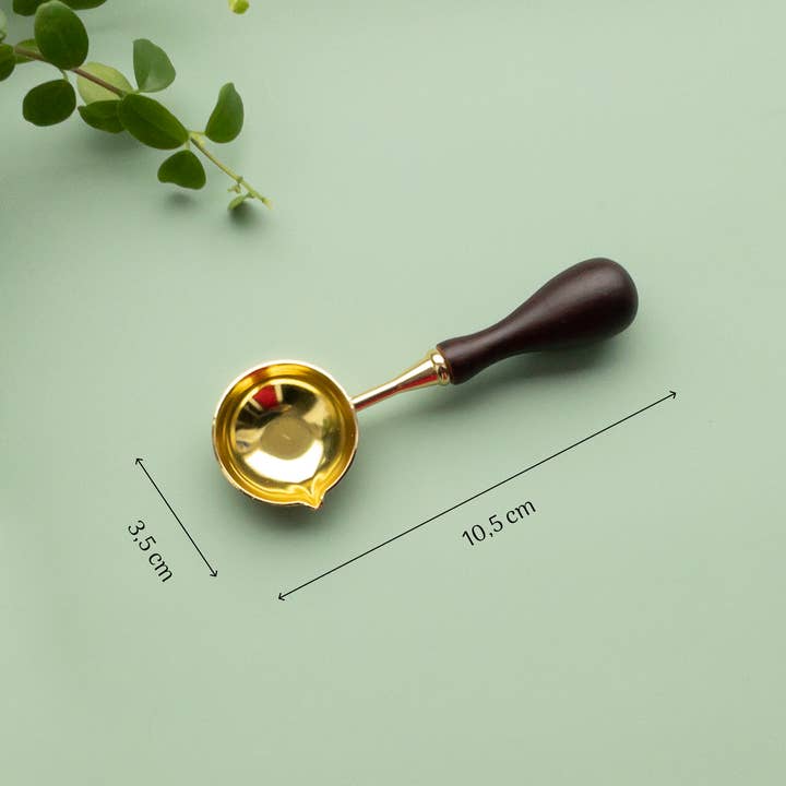 Fairy Nature - Wholesale Decoratieve stempel - Wax Spoon (bruin) - Vintage zegellakstempel1