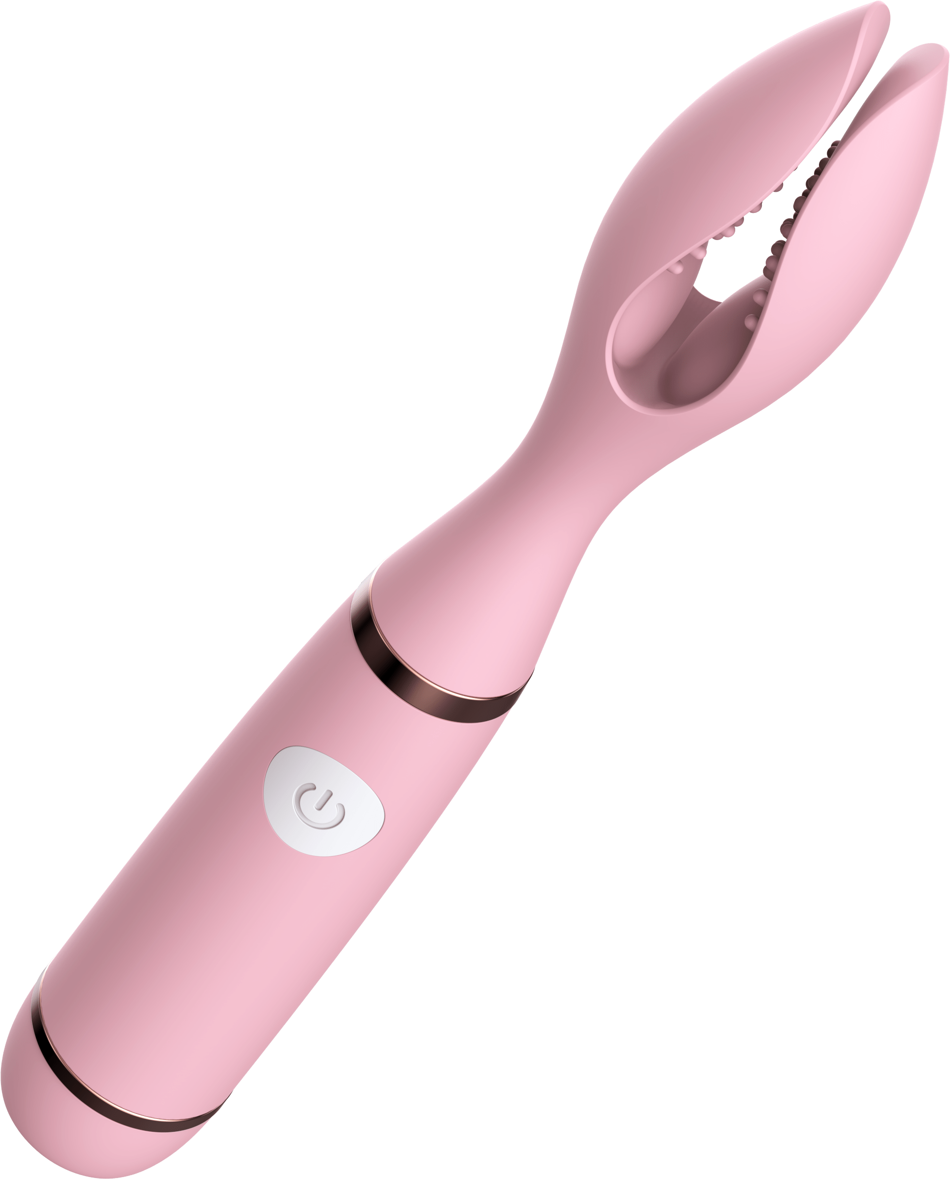 Kinky Pleasure - Wholesale Sex Toy - Power Escorts - BR164 - Couple Pleasure - Couple Vibrator - Rechargeable - Silicone - 19 × 2.75 CM - Pink6