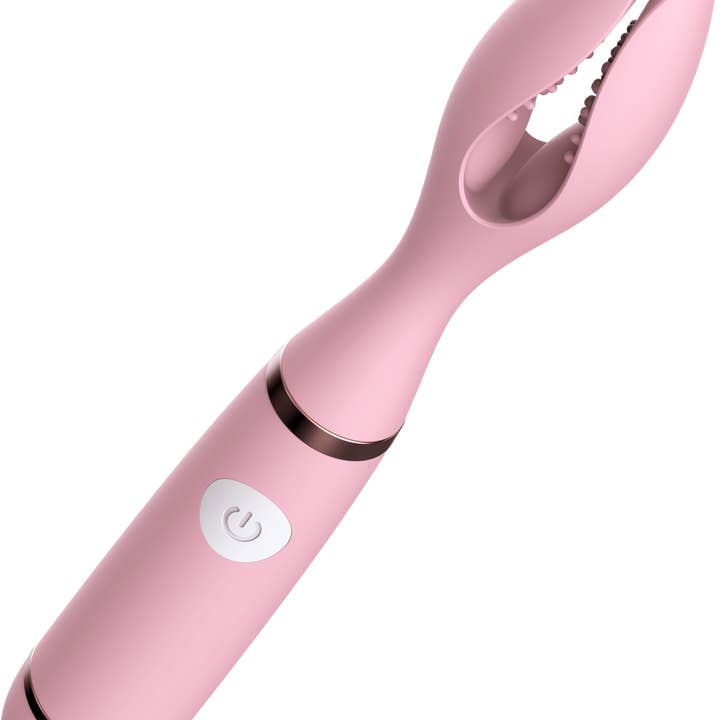 Kinky Pleasure - Wholesale Sex Toy - Power Escorts - BR164 - Couple Pleasure - Couple Vibrator - Rechargeable - Silicone - 19 × 2.75 CM - Pink6