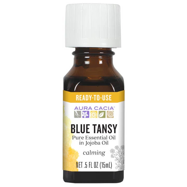 Aura Cacia - Wholesale Essential Oil - Blue Tansy Essential Oil in Jojoba|100% Pure Essential Oils