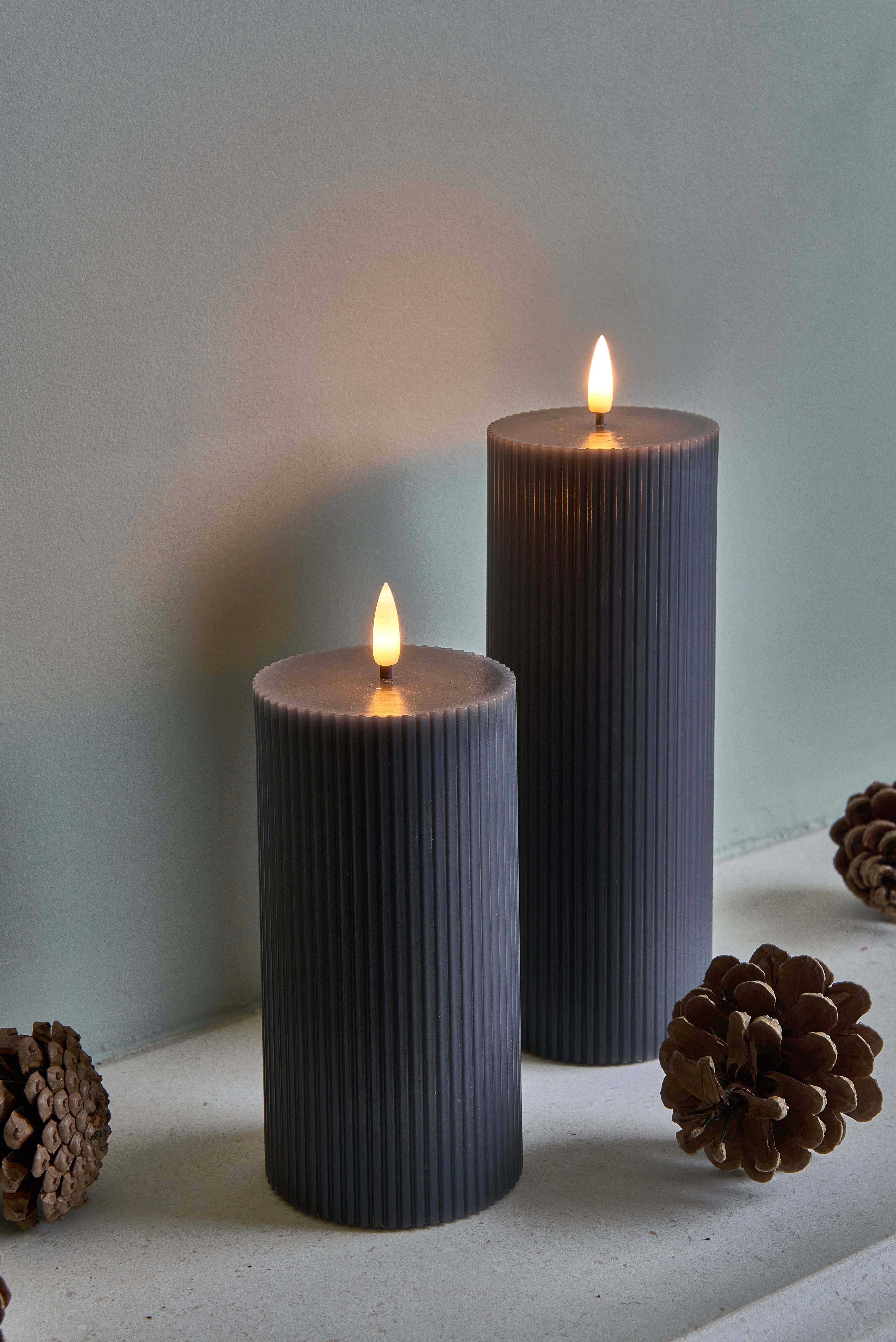 Lumina Of London AU - Wholesale Flameless candle - Ribbed Pillar Candles4