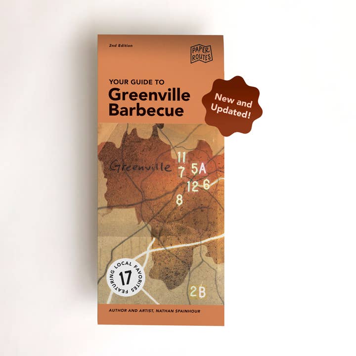 Paper Routes - BBQ Map for wholesale by Good Printed Things