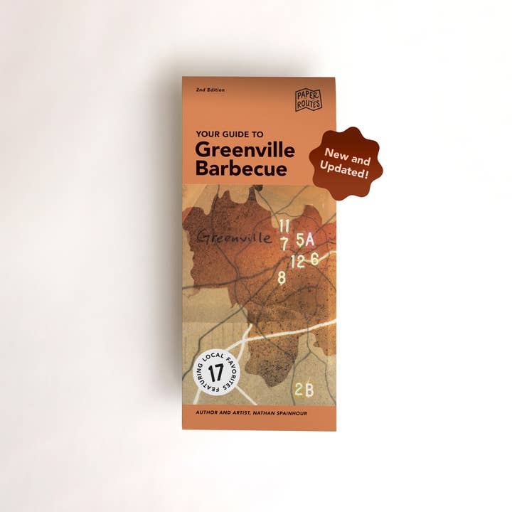 Paper Routes - BBQ Map for wholesale by Good Printed Things