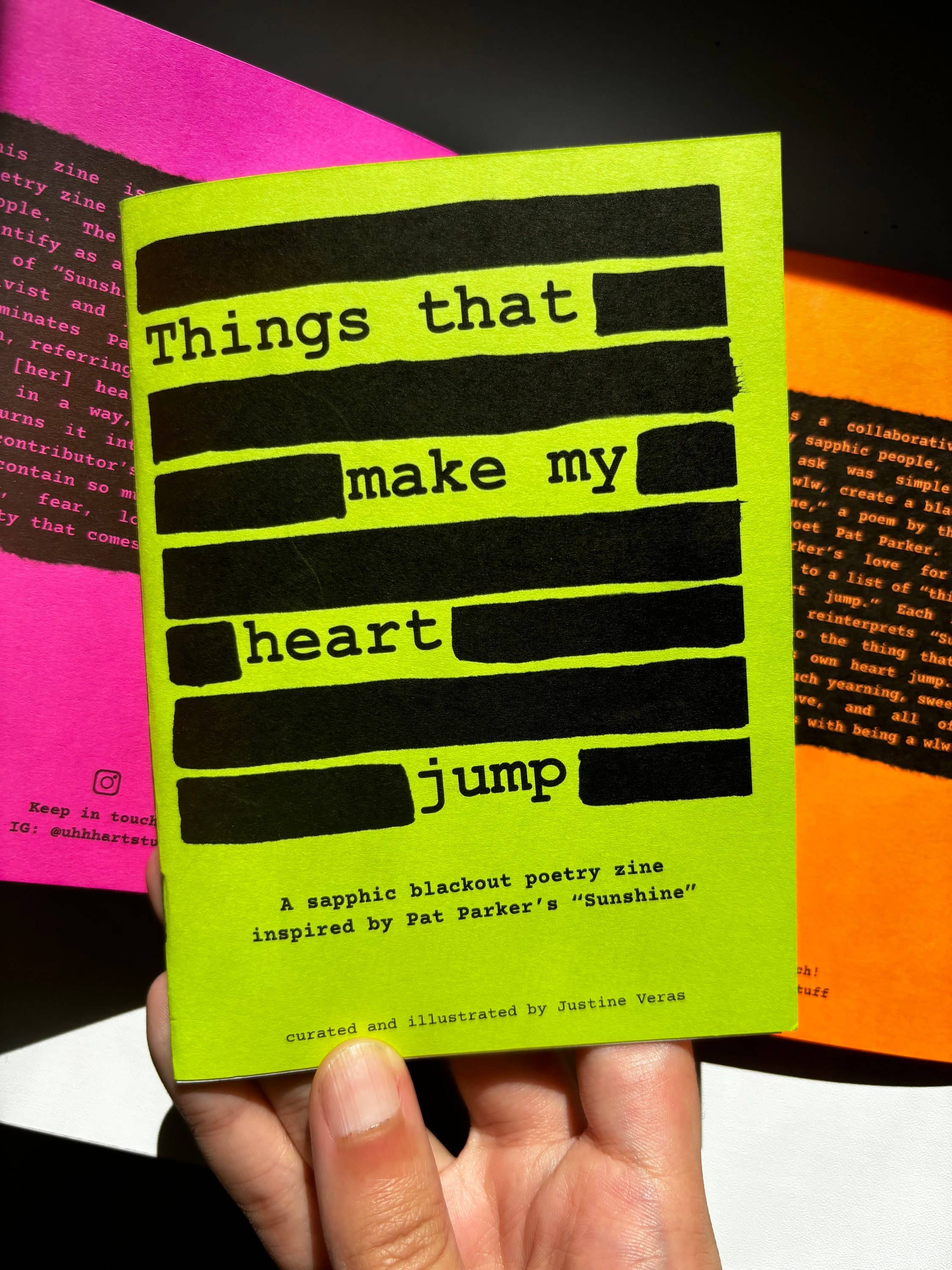 UNFOLDZinesandArt - Vente Livre sur l'artisanat, les loisirs créatifs et le bricolage - Zine de poésie à trou sapphique : Ce qui fait battre mon cœur1