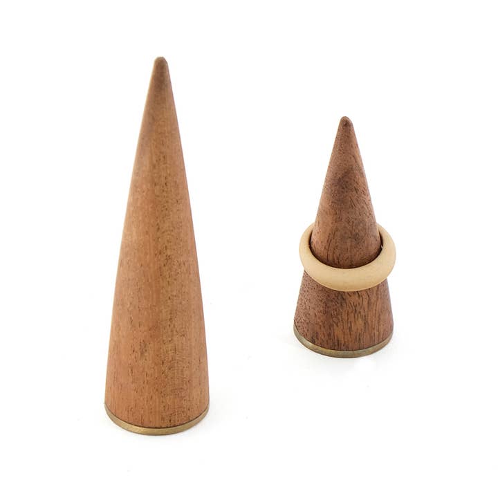 shesay - Wholesale Jewelry Box/Organizer - Acacia Brass Ring Cone – Minimal Display & Storage13