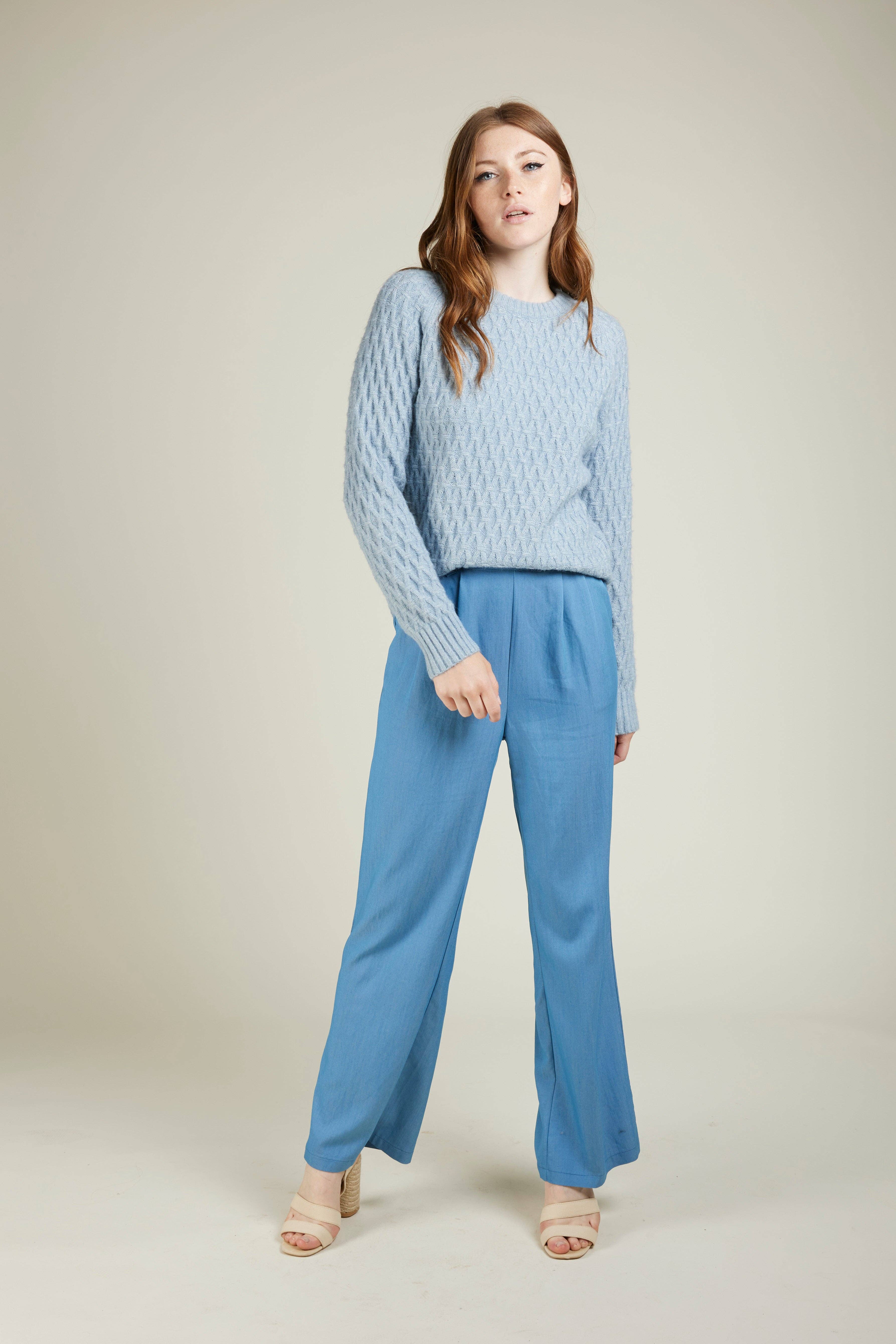 Andy & Lucy - Wholesale Pants - Women's - BLANKA - Fluid high-waisted pants10