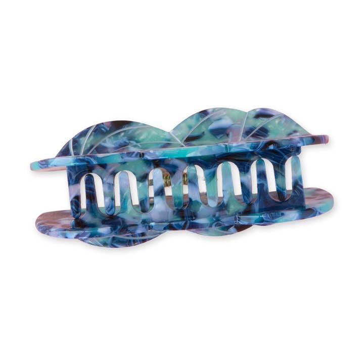 Sarah Hearts - Wholesale Hair Clip - Women's - Blue Yarn Skein Hair Claw Clip4