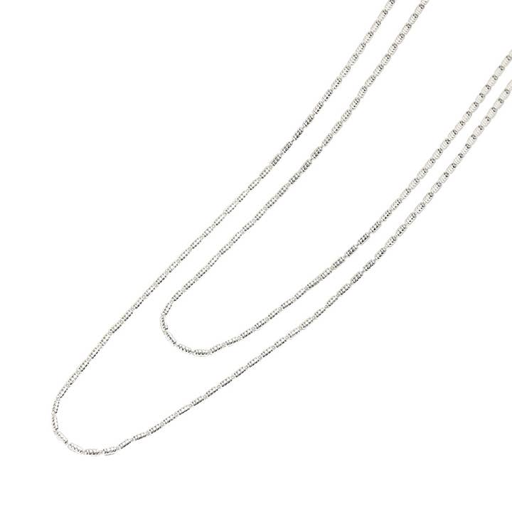 Collana con perline ovali in argento arcano per la vendita all'ingrosso da parte di Classicharms