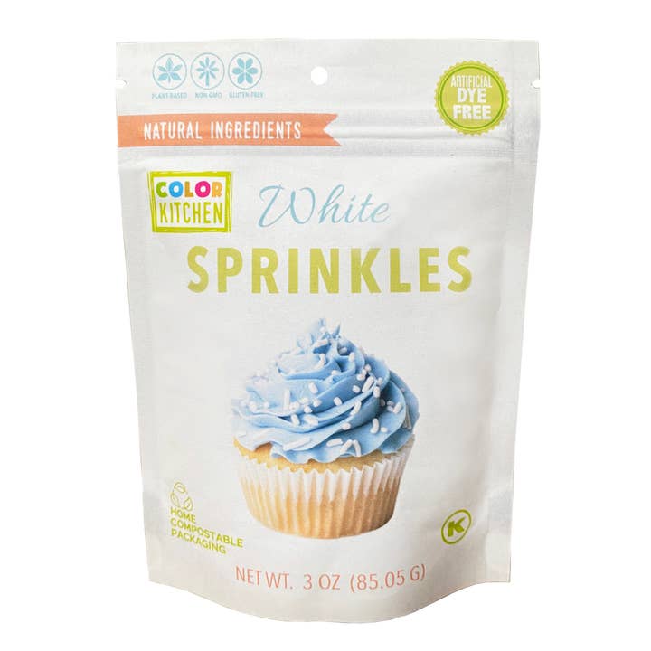Sprinkles Brancos Naturais por atacado de ColorKitchen