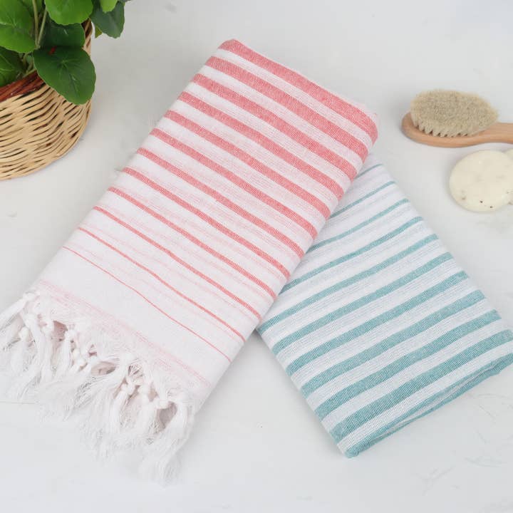 HERLOOM TOWELS - Wholesale Beach Towel - Ombre Turkish Towel, Lightweight Handloom Cotton Peshtemal5