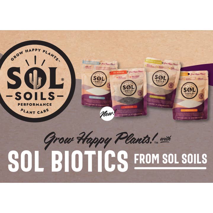 Sol Soils - Wholesale Garden Tool - Sol Biotics Infographic 5x7 Post Card Shelf Talker1
