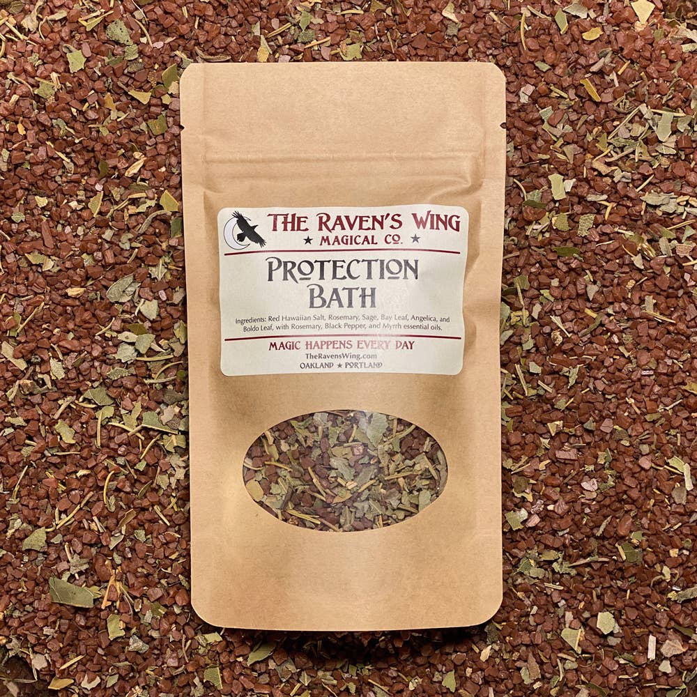 The Raven's Wing Magical Co-op - Wholesale Bath Salts - Protection Bath (1.5oz mini)1