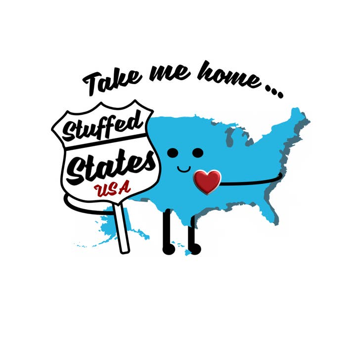 Stuffed States USA - Wholesale Stuffed/Plush Toy - Kids & Baby - North Carolina State Stuffed Plush Doll -Stuffed States UNC