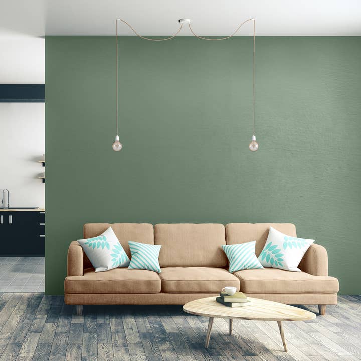 Hoopzi - Vente Lustre/Suspension - Hang 2 - Suspension plafonnier 2.5m 2 lumières Ficelle Blanc2