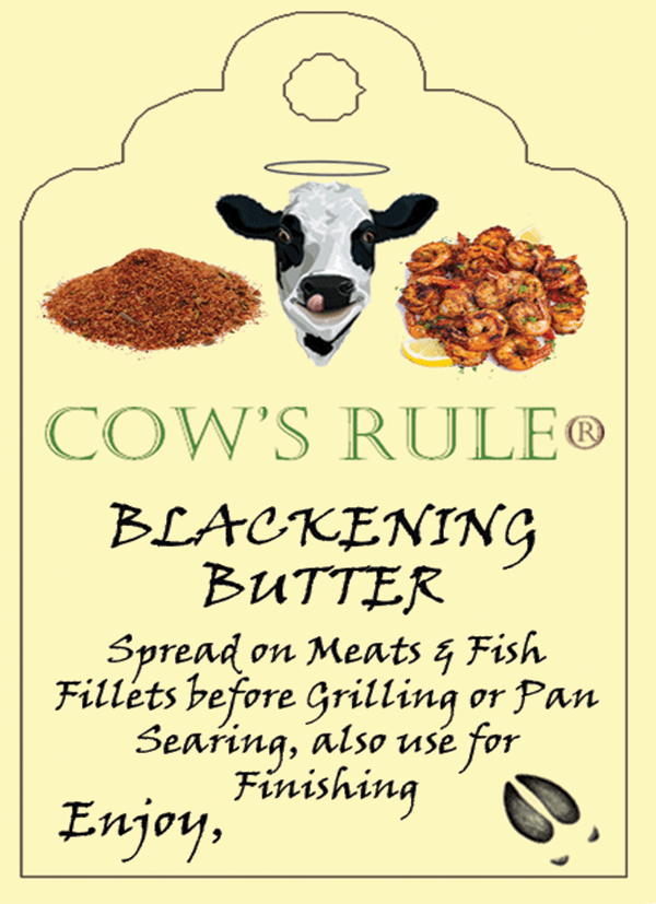 Cow's Rule Gourmet Butter Company - Vendita all'ingrosso Burro - Burro composto nero 4 oz.1