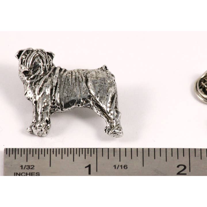 Creative Pewter Designs – Engroshandel Reversnål/knap – Engelsk bulldog tin reversnål eller magnet