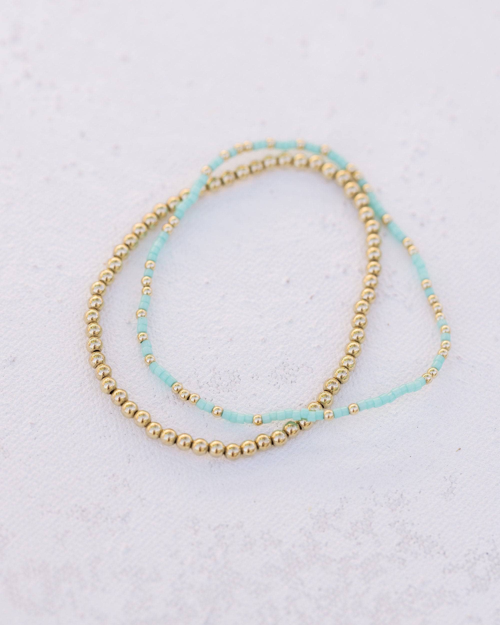 Coast and Cove - Wholesale Beaded Bracelet - Goldie Sprinkle - Teal6