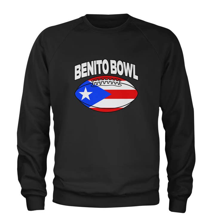 Benito Bowl Puerto Rico Football Adult Crewneck Sweatshirt for wholesale by Expression Tees