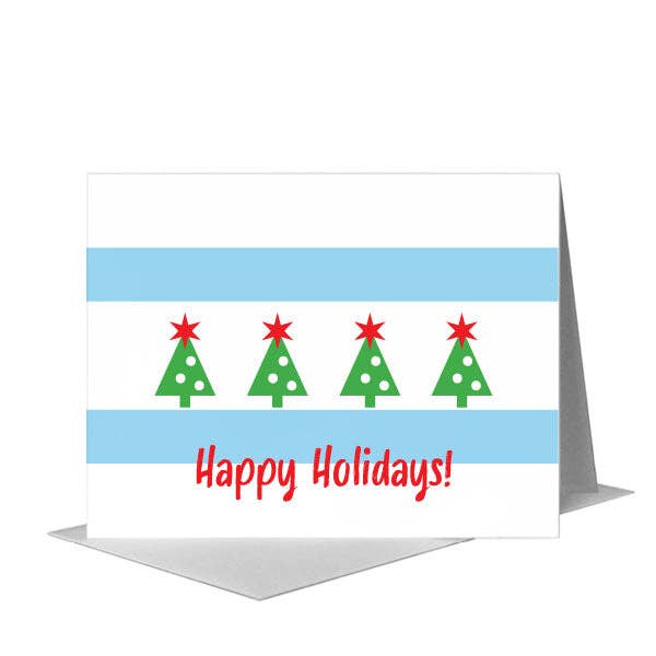 Hello, from Chicago, Greeting Card (#8399P) for wholesale by Printed Canvas