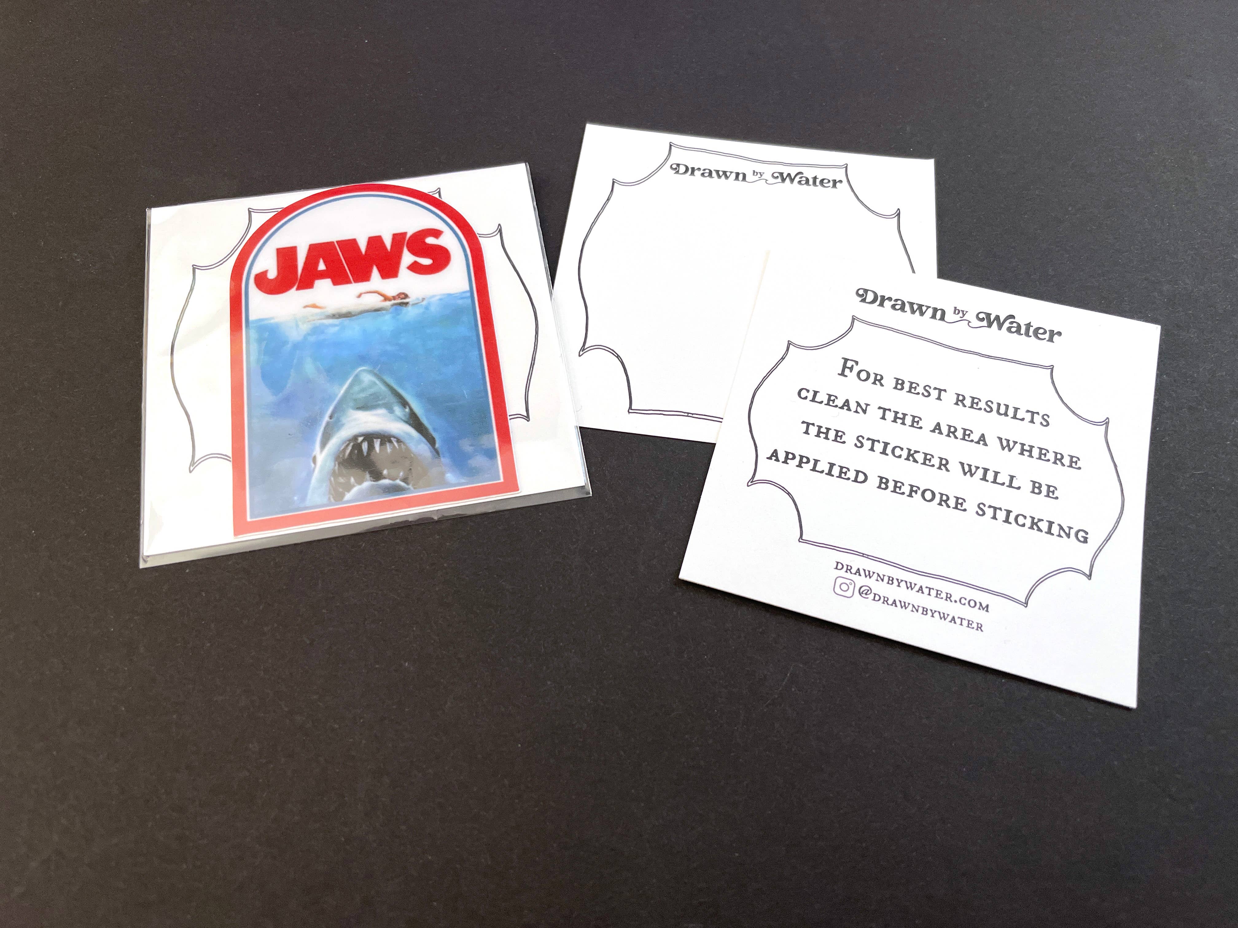 drawn by water - Wholesale Sticker - Jaws Sticker Waterproof Vinyl 0