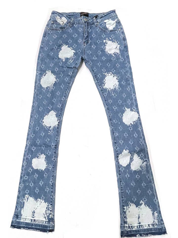 Cooper 9 - Wholesale Jeans - Men's - 504 Typer Stack Jeans Cloud Blue