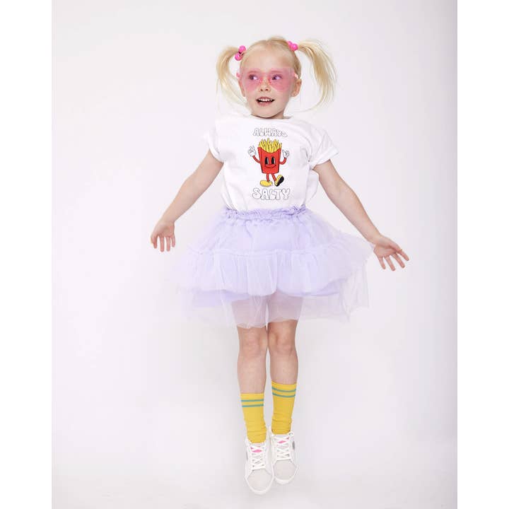 Little Chicken – Großhandel T-Shirt mit Siebdruck – Kinder – Always Salty French Fry T-Shirt1