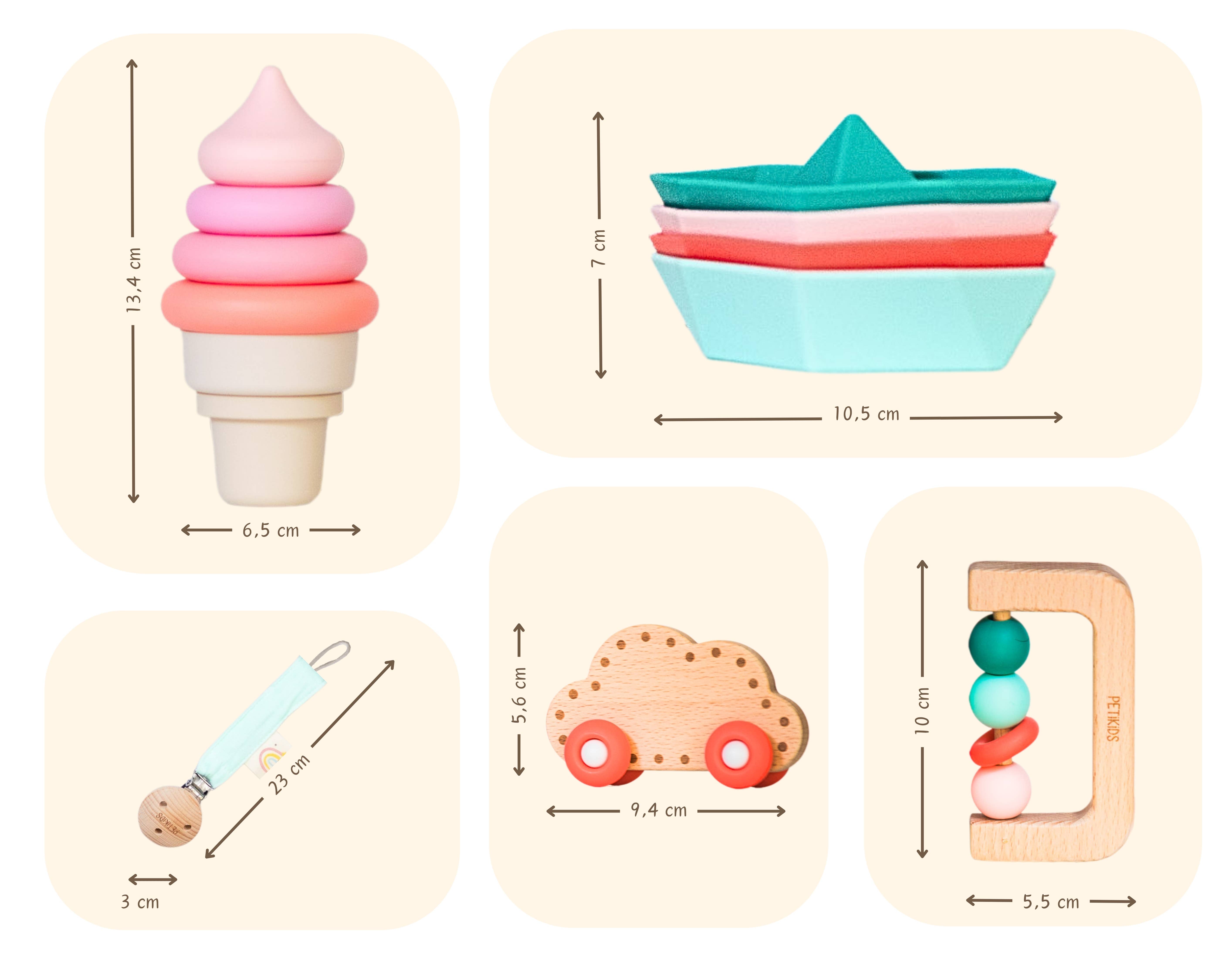 PETIKIDS - Vendita all'ingrosso Set di giocattoli - Bambini - Set Montessori di Risveglio 3-36 mesi - Regalo di Nascita4