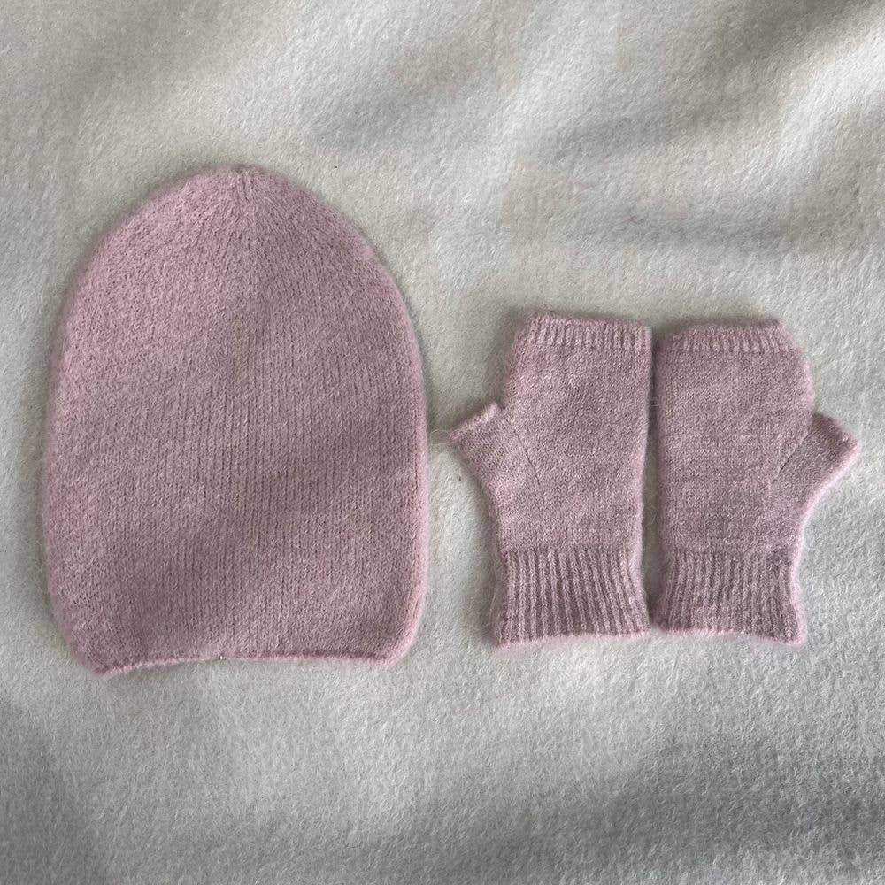 NOELINE – Conjunto de acessórios de inverno – Mulher por atacado – Chapéu alfa bebé & mitenes 7408/740212