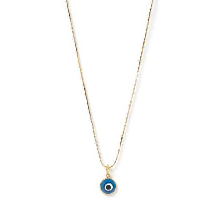 Occhio Gold Charm Necklace for wholesale by Arms Of Eve