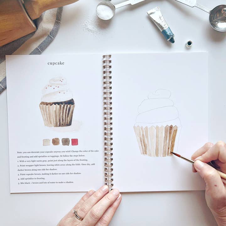 emily lex studio - Wholesale Sketchbook/Sketchpad - baking watercolor workbook