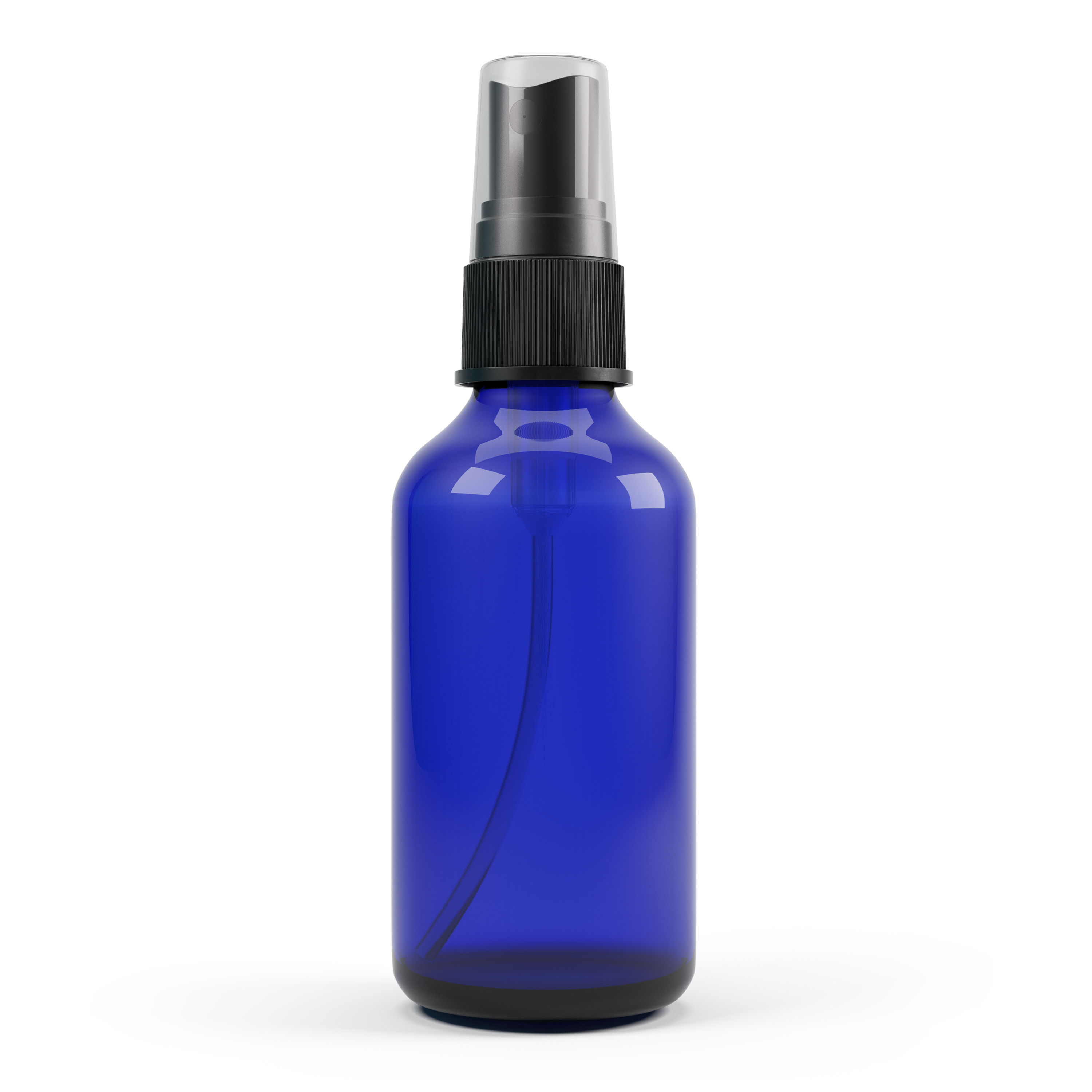 Matrix Aromatherapy - Wholesale Spray Bottle - 4oz Empty Blue Glass Spray Bottle3