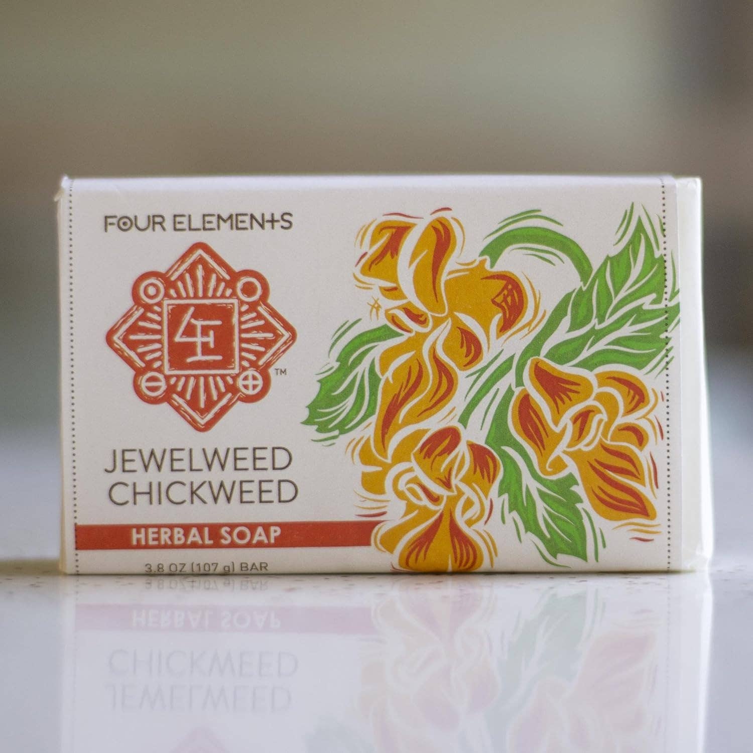 Four Elements Organic Herbals - Wholesale Bar Soap - Jewelweed Chickweed Soap - 3.8 oz1