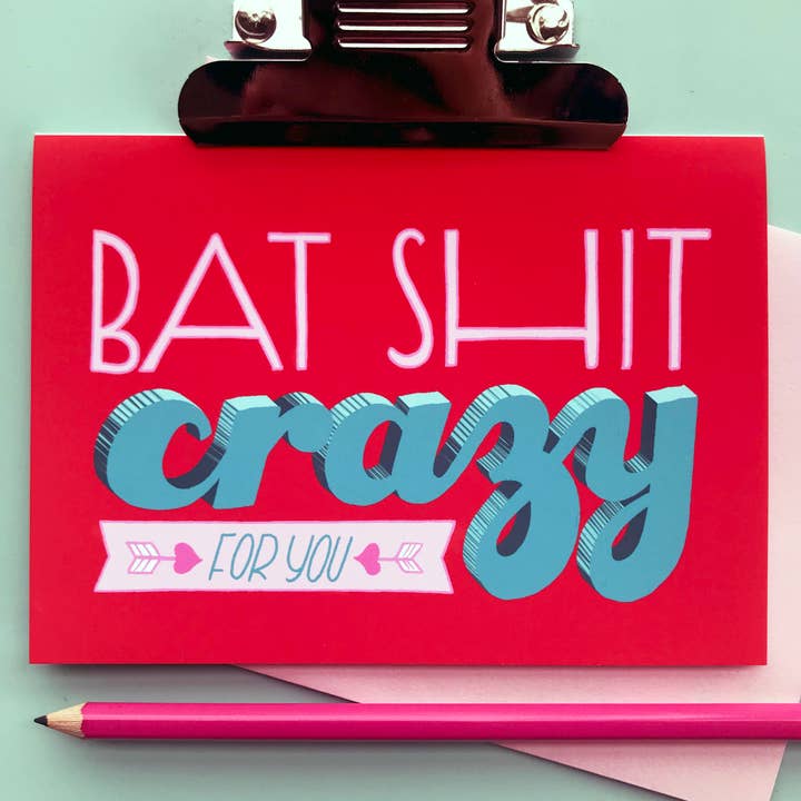 hey, alissandra - Vendita all'ingrosso Biglietti d'amore - Pazza da Legare per Te - Divertente Biglietto d'Amore e di San Valentino1