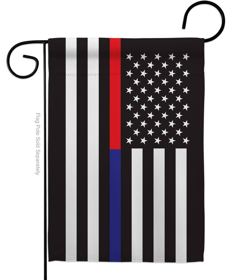 Two Group Flag Co - Wholesale Flag - US Thin Red and Blue Line First Responders Police Decor Flag0