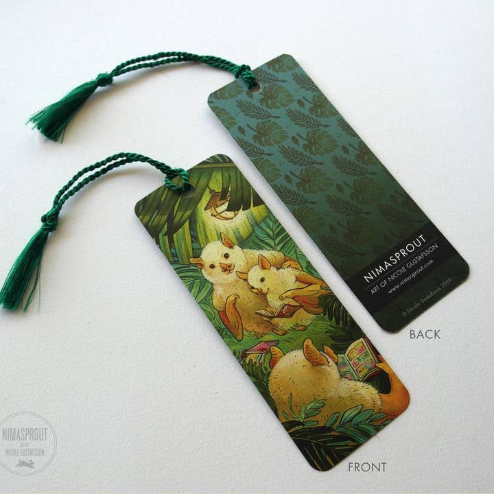 Bats Reading Comics - Bookmark with Tassel for wholesale by Nimasprout
