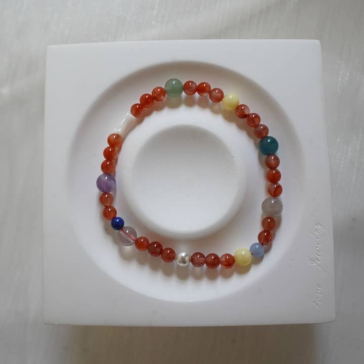 Chakra Glow Bracelet β Rainbow Gemstone Alignment for wholesale by Auris Space