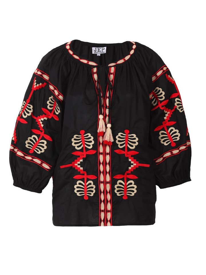 JEP Holland - Wholesale Blouse - Women's - Sylvie S Black Blouse PRE ORDER SS260