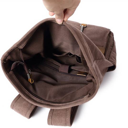 MyBackShops - Wholesale Backpack - Unisex - Bruxelles - Roll Up Hiking Adventurers - Army Green1