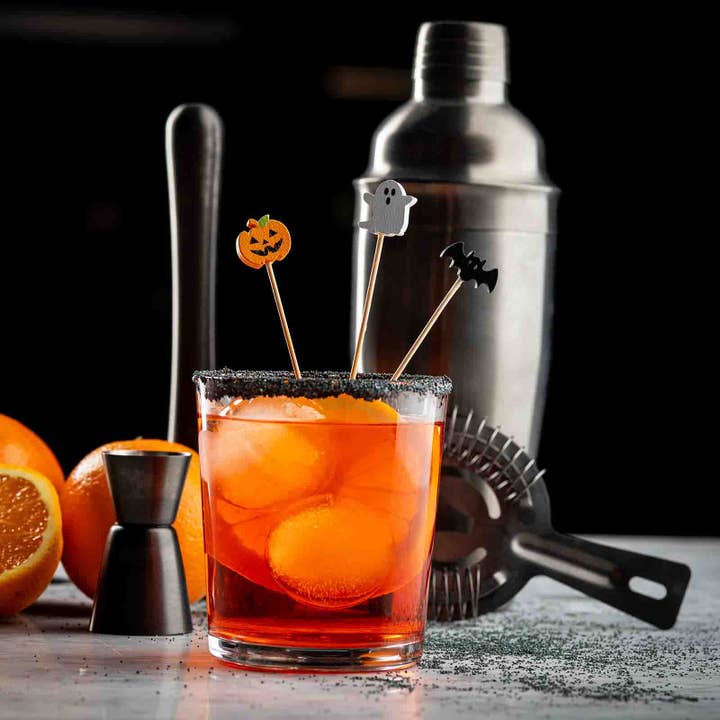 TableCraft Products Company - Wholesale Cake/Cupcake Topper - 4.5" Decorative Picks (Pumpkin, Ghost, & Bat), Pack of 1004