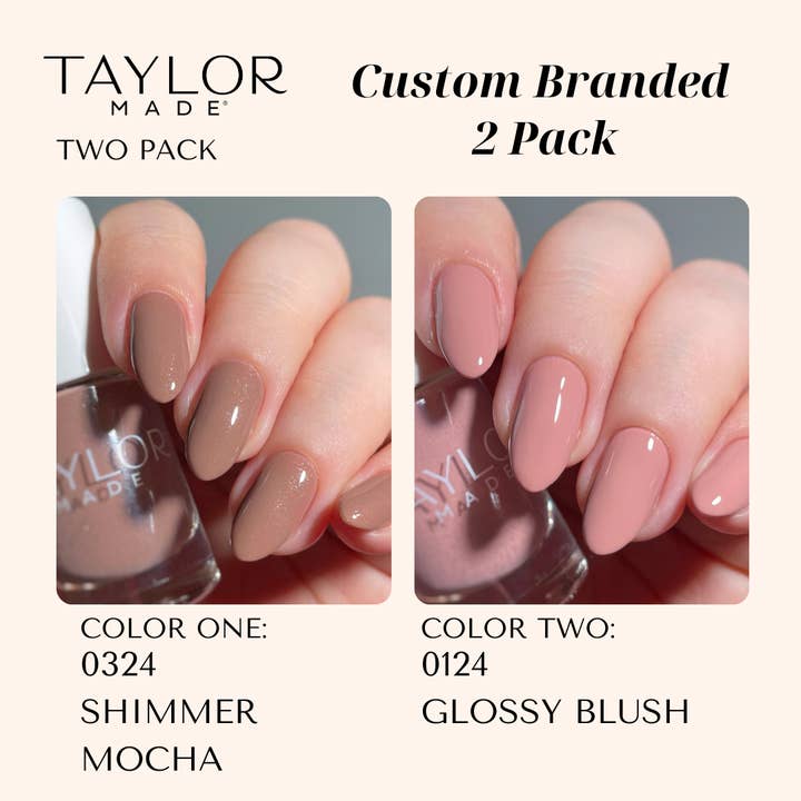 Taylor Made Polish - Vendita all'ingrosso Smalto per unghie - Smalto per unghie personalizzato: confezione da 2 a lunga tenuta + vegano + non tossico2