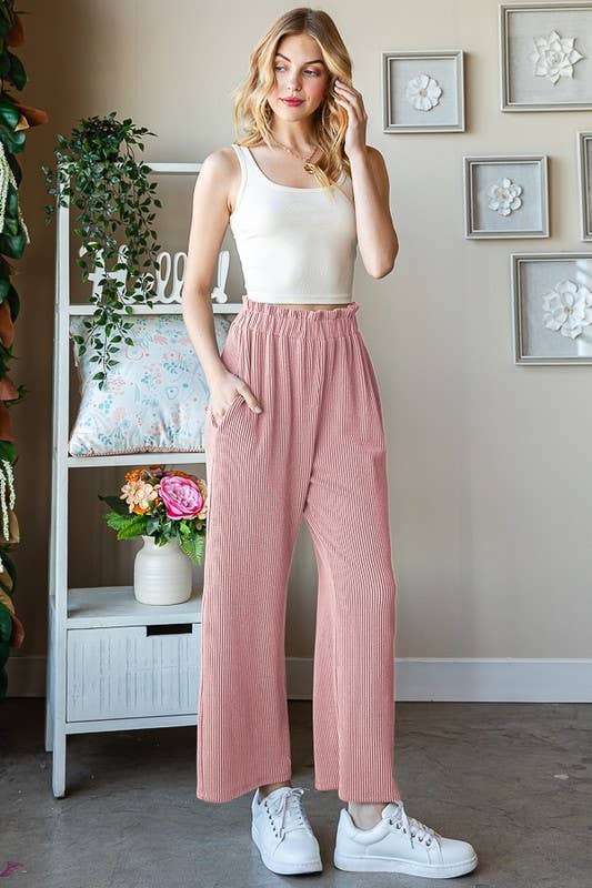 HEIMISH – Calças - Mulher por atacado – EP6751-12 CALÇAS URBANAS MACIÇAS CORTADAS COM NERVURAS3