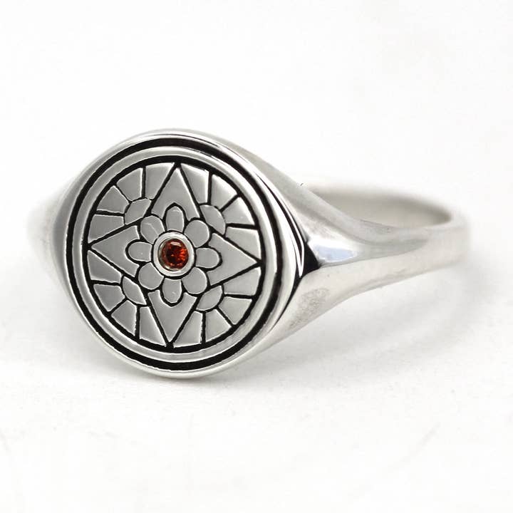 Anello con Sigillo a Motivo di Vita Sana Lunga 10K di Handmade per la vendita all'ingrosso da parte di AdoreJ Jewelry Wholesale