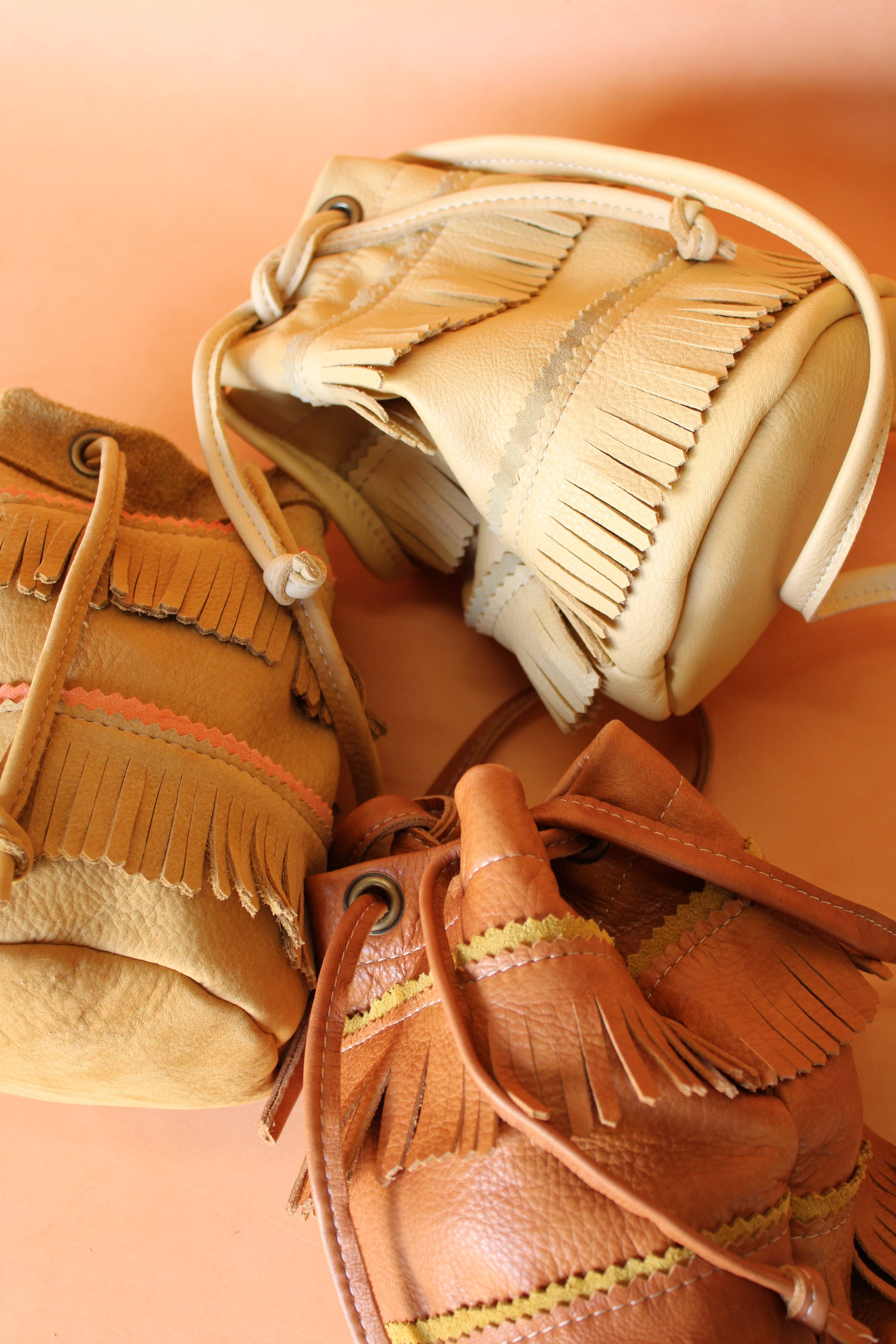 Olive n' Suede - Wholesale Crossbody Bag - Women's - Mini Bucket Tote with Fringe3