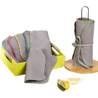 Washable and reusable cotton paper towel for wholesale by DES FILLES EN VERT