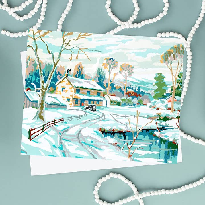 Winter Paint by Number | Art Print for wholesale by Lindsay Letters