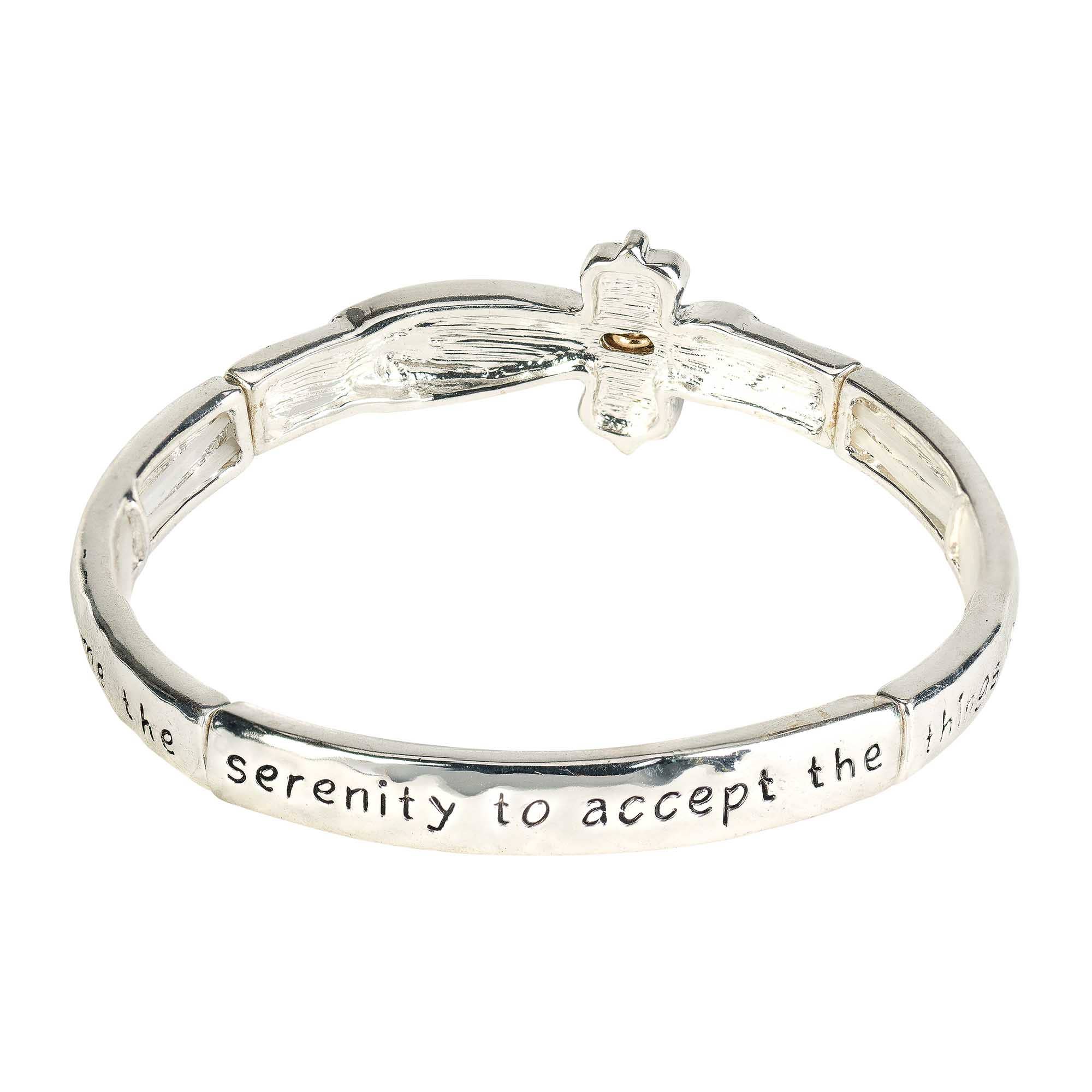 Dicksons - Vente Bracelet jonc - BRACELET CROIX LATÉRALE SERENITY PRIÈRE1