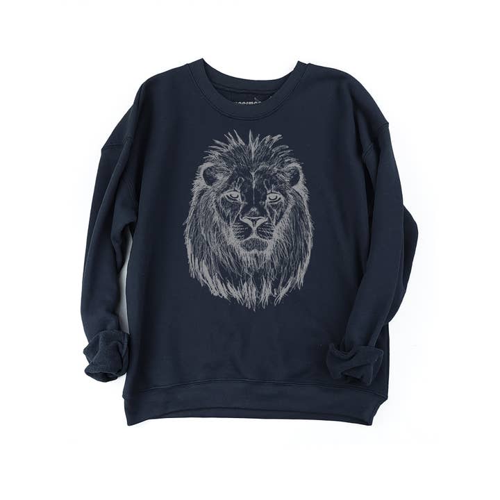 Sweatshirt Oversized Lion Ollie por atacado de Supermaggie @ Faire