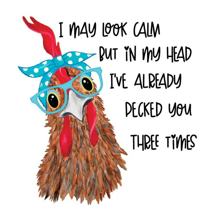 Custom Decor - Wholesale Sticker - Sticker-Chicken Pecker