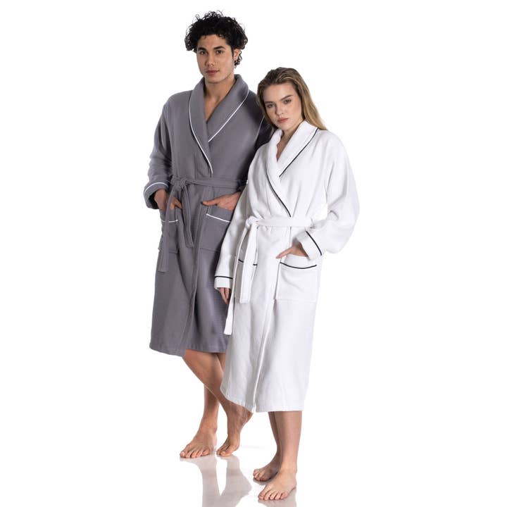 East'N Blue - Wholesale Robe - Unisex - Waffle Terry Turkish Cotton Unisex Bathrobe4