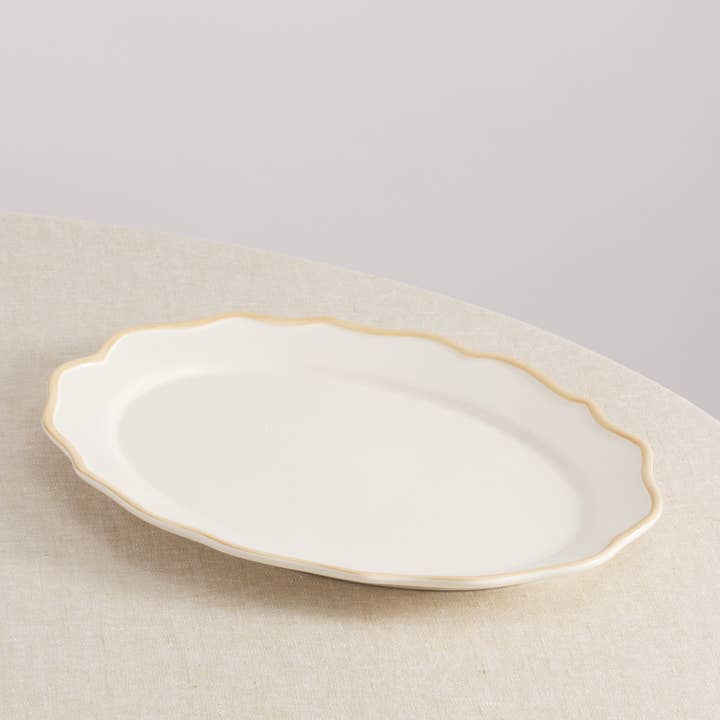 Maison Madison Home - Wholesale Platter - Colette Hand-Painted Oval Platter 15,5''2
